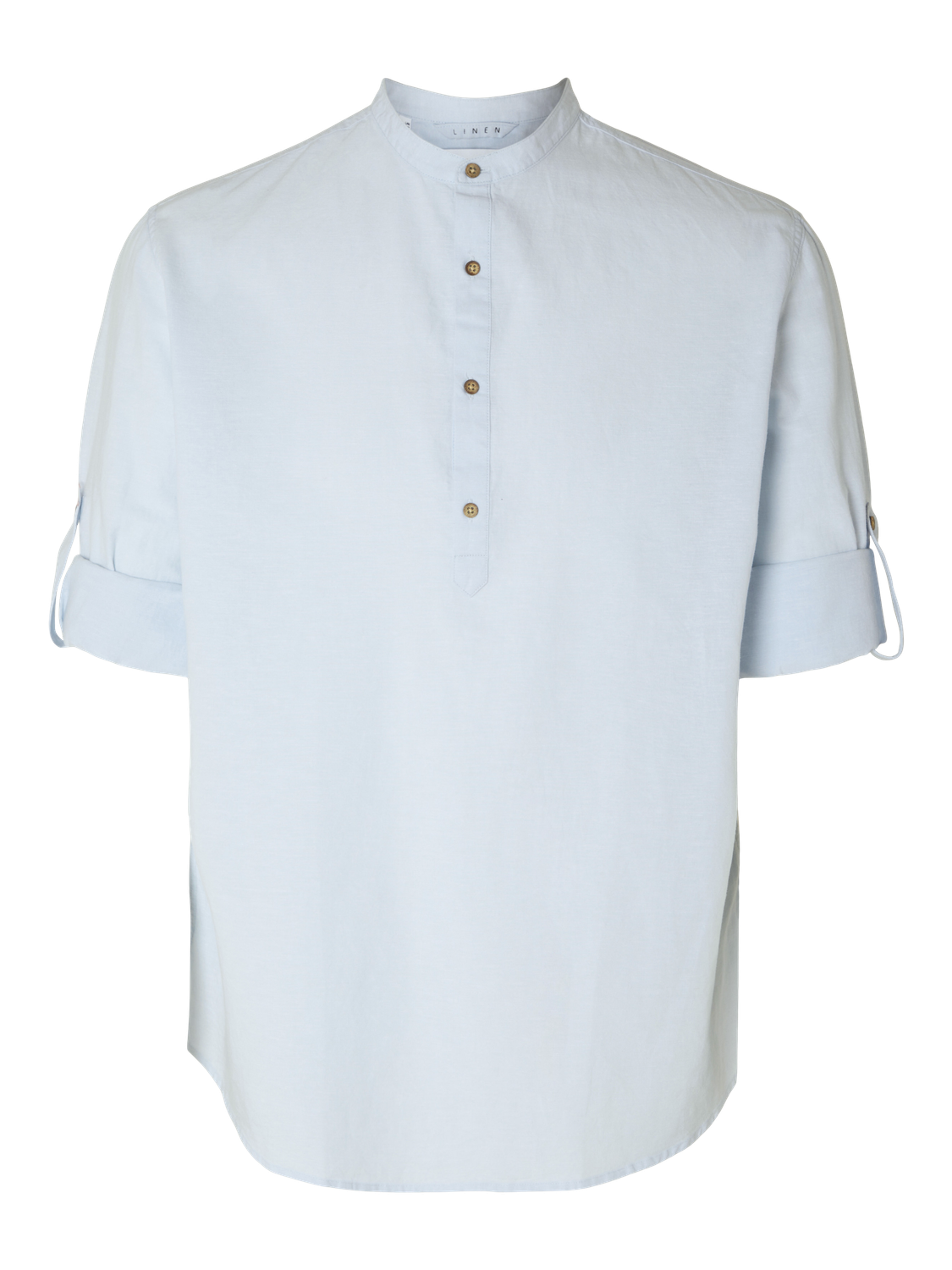 Regular New Linen Shirt Tunic LS Band