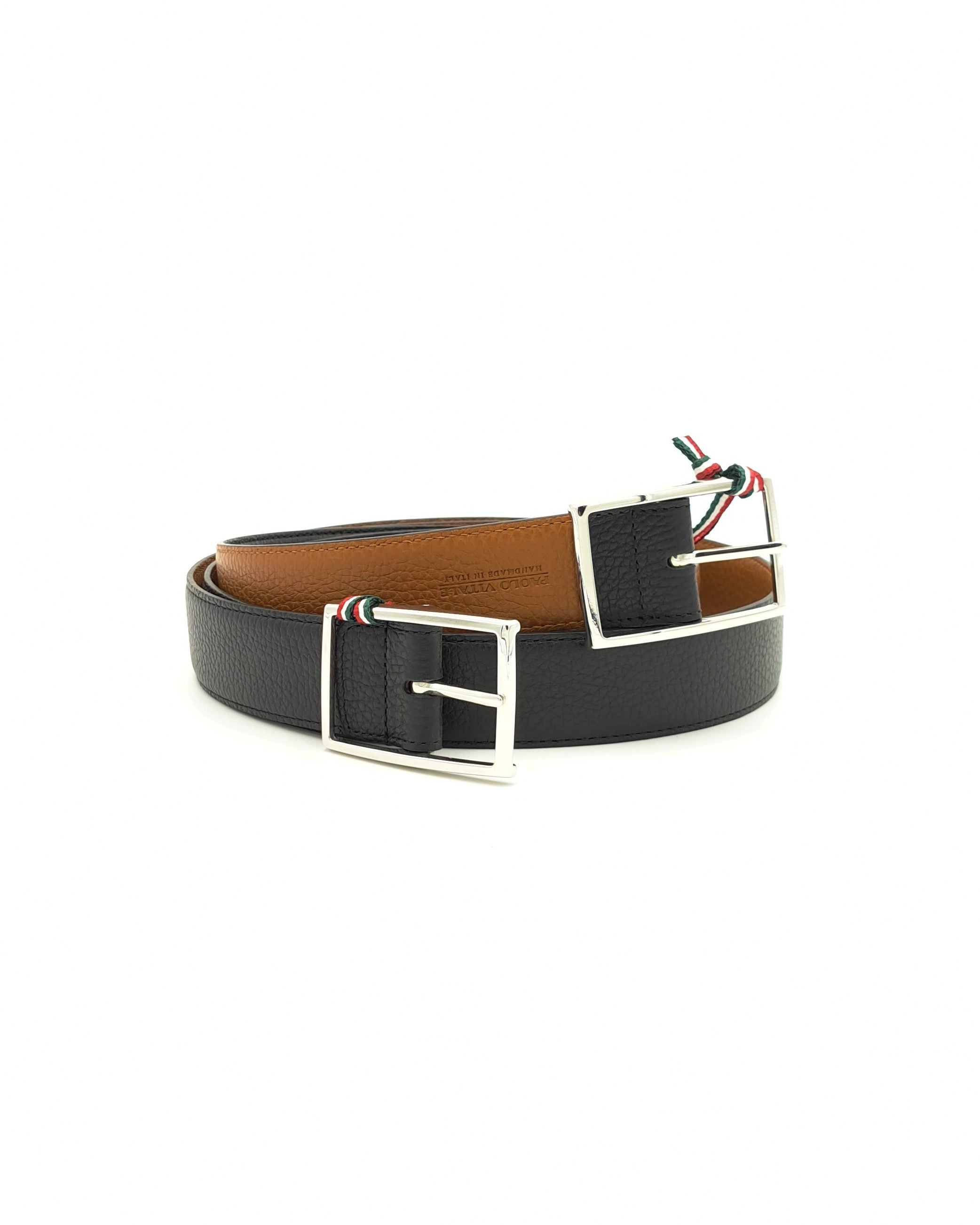 Ceinture Cuir Grainé Réversible