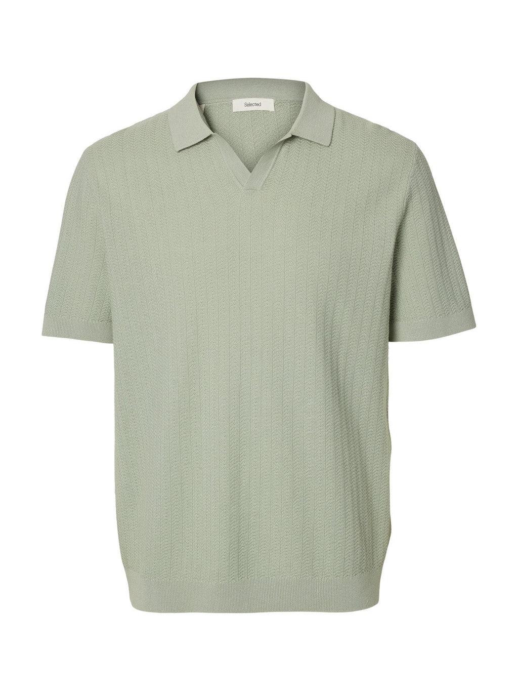 Mattis SS Linen Blend Structure Open Polo