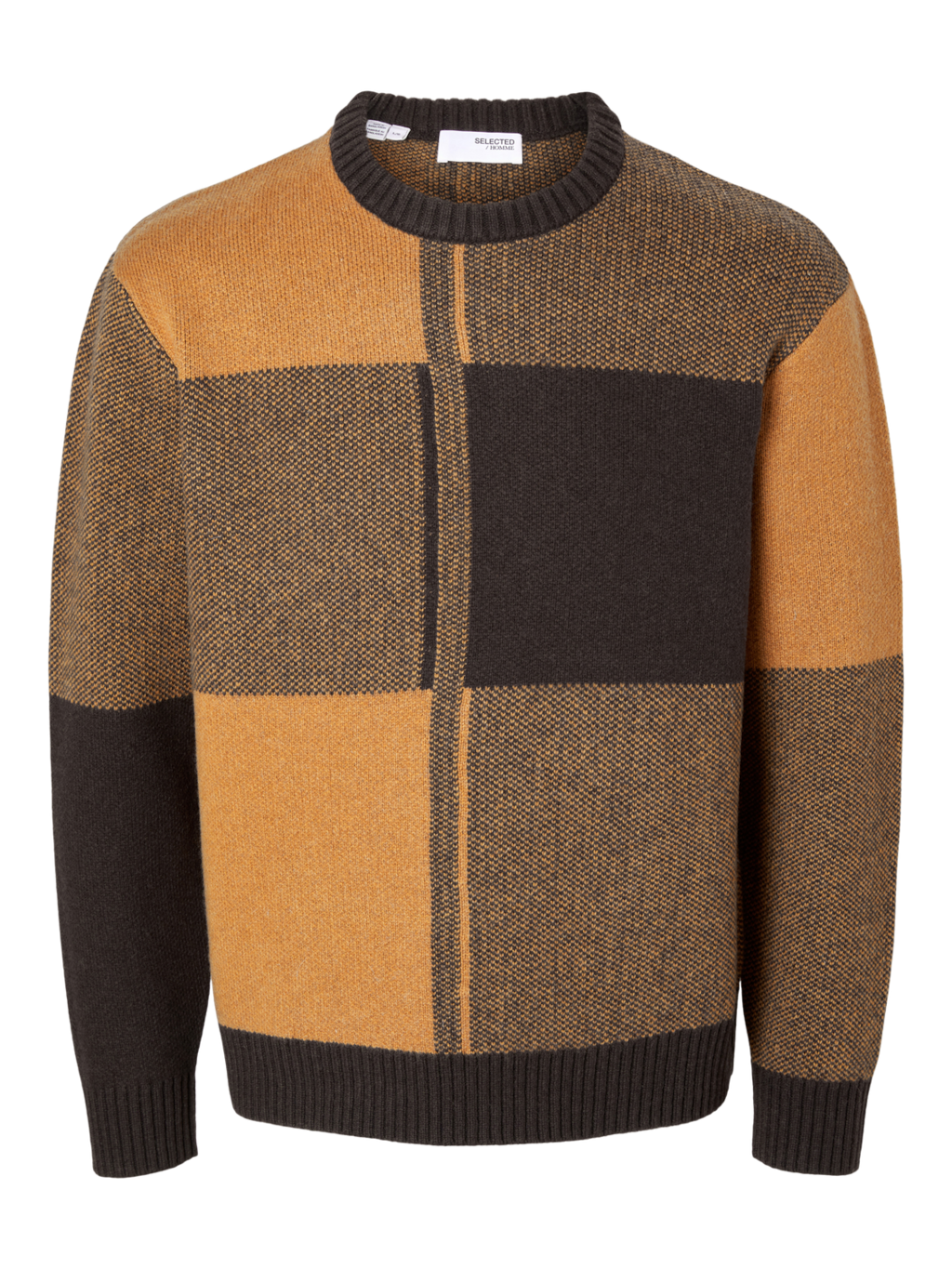 Meio LS Knit Relaxed Block Crewneck