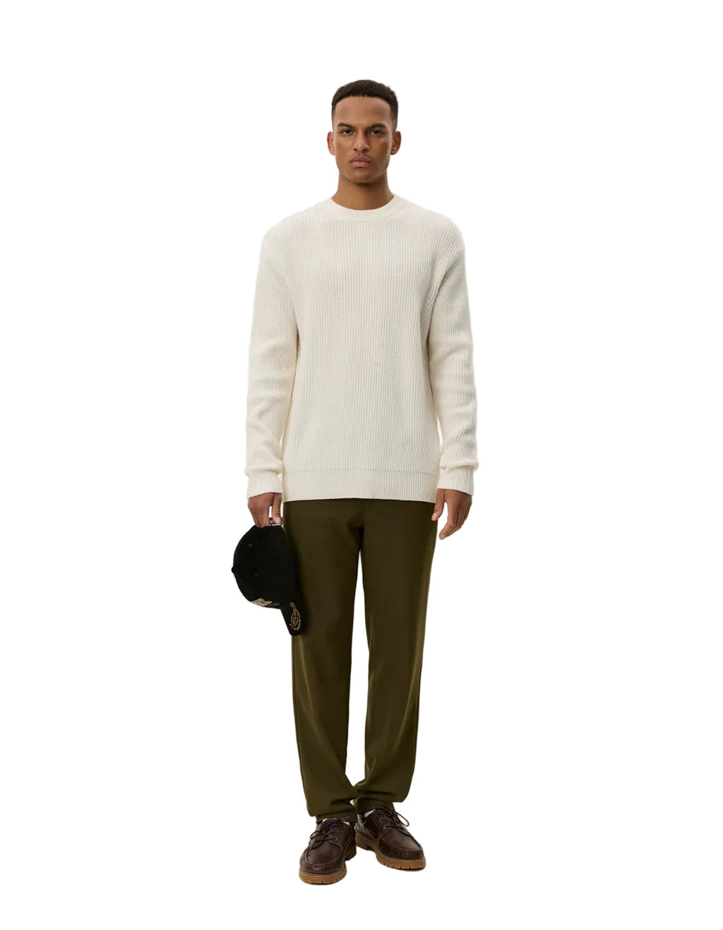 Eddie Wool Rib Crewneck Knit