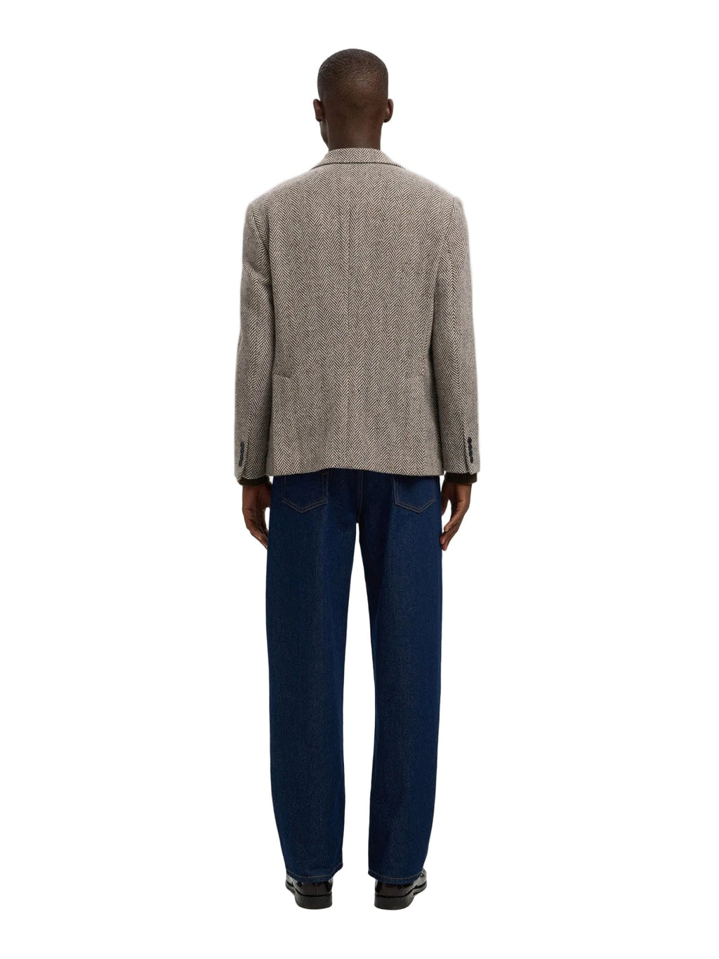 Regular Morris Herringbone Wool Blend DB Blazer
