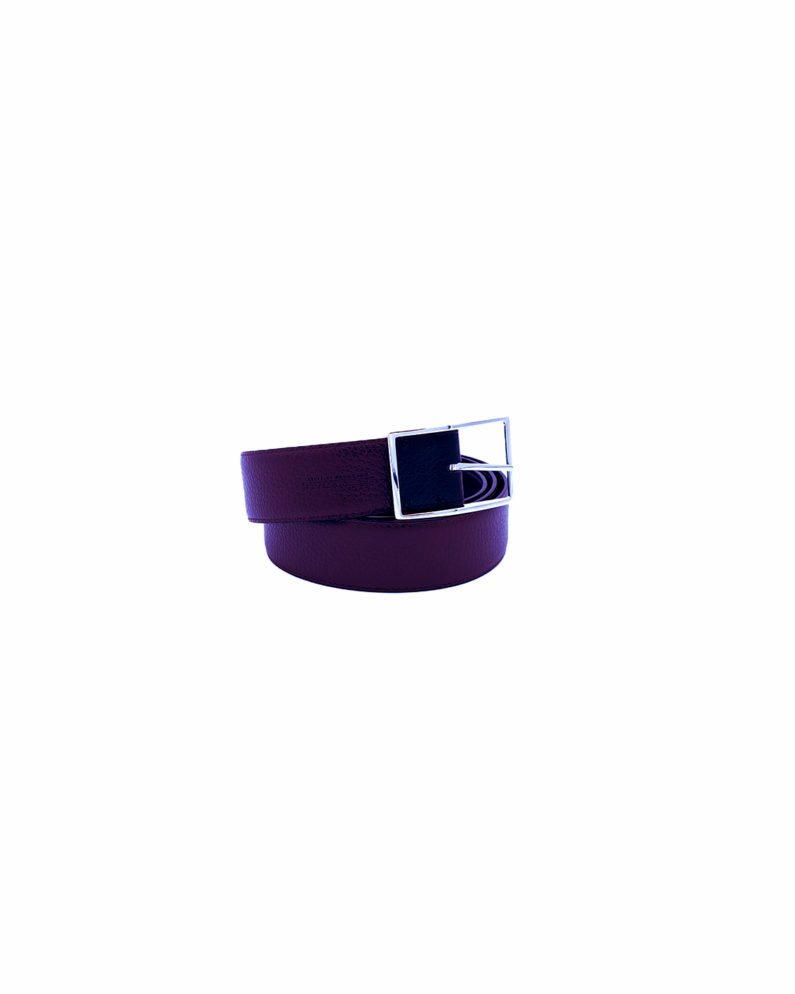Ceinture Cuir Grainé Réversible