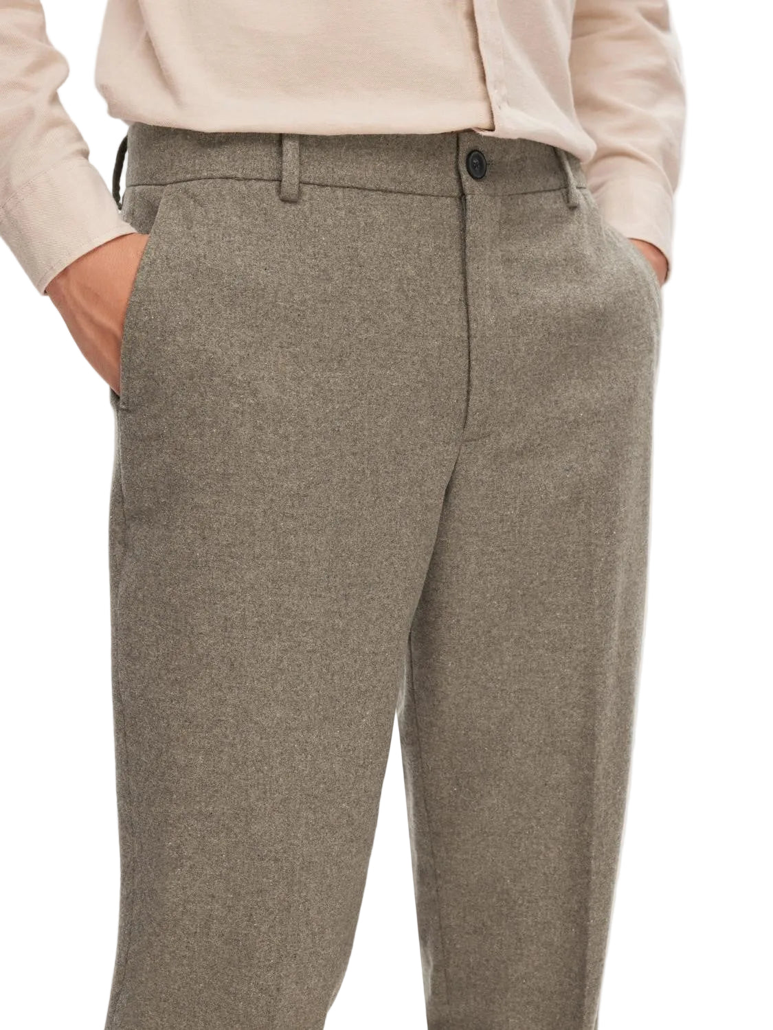 Slim Mark Wool Trousers